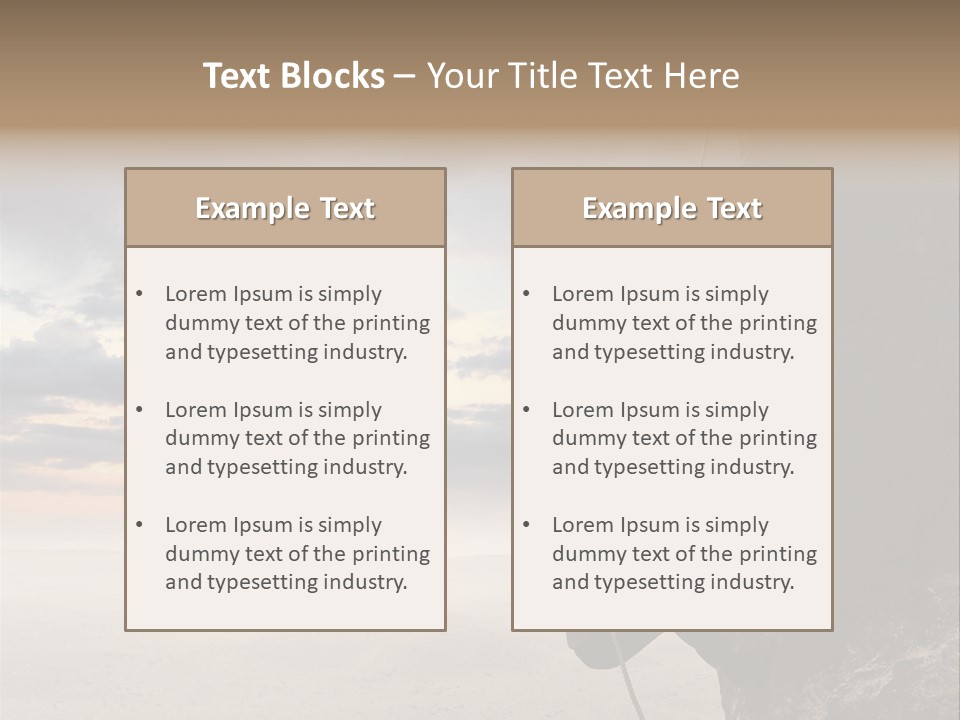 Business Rock Manager PowerPoint Template