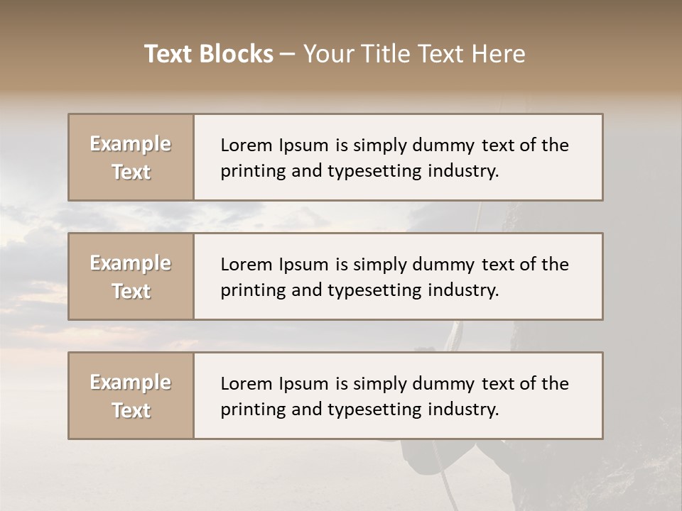 Business Rock Manager PowerPoint Template