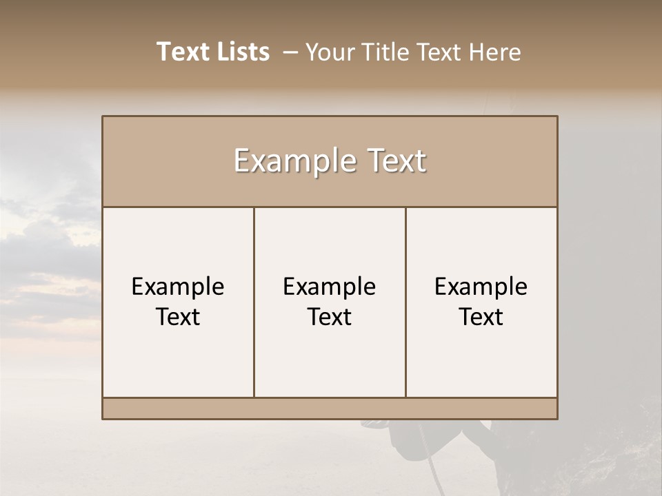 Business Rock Manager PowerPoint Template