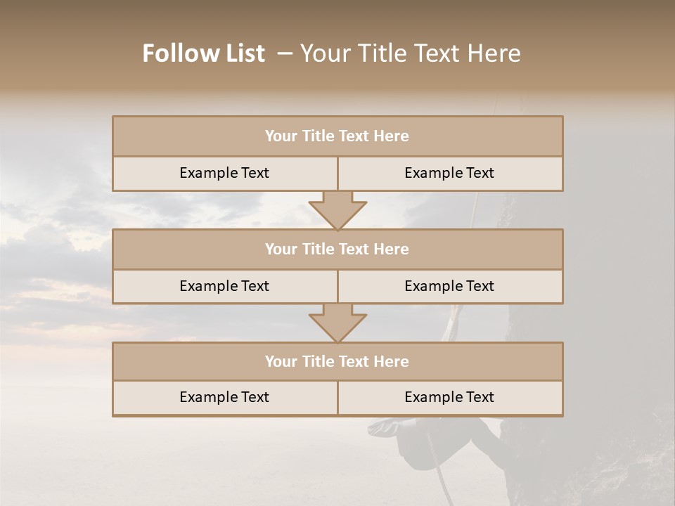 Business Rock Manager PowerPoint Template