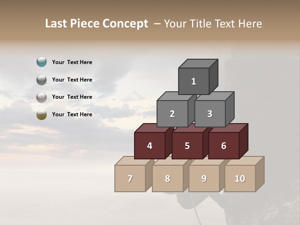 Business Rock Manager PowerPoint Template
