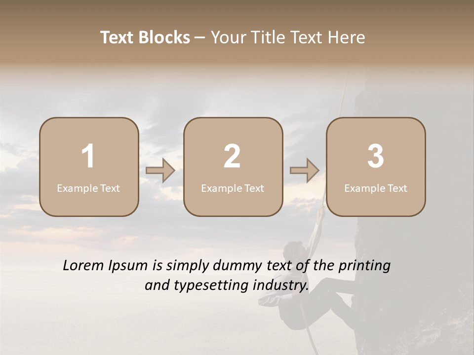 Business Rock Manager PowerPoint Template