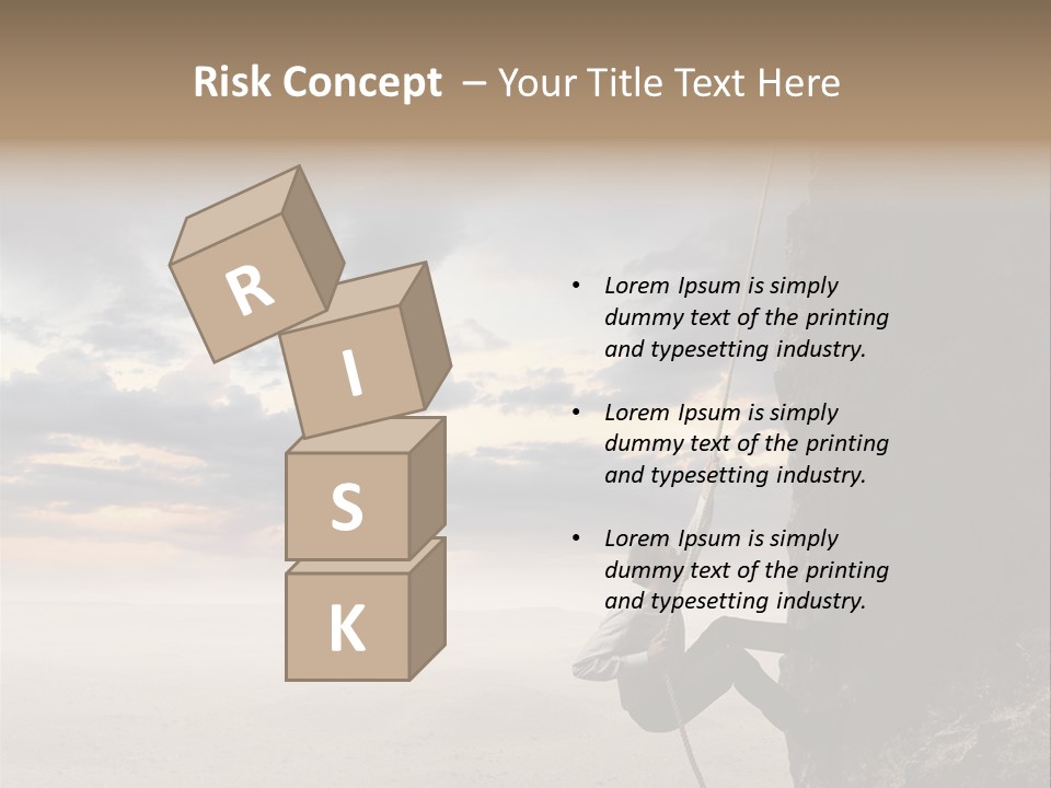 Business Rock Manager PowerPoint Template