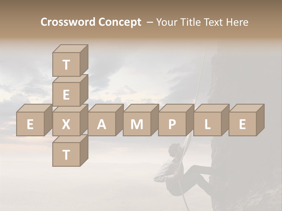 Business Rock Manager PowerPoint Template