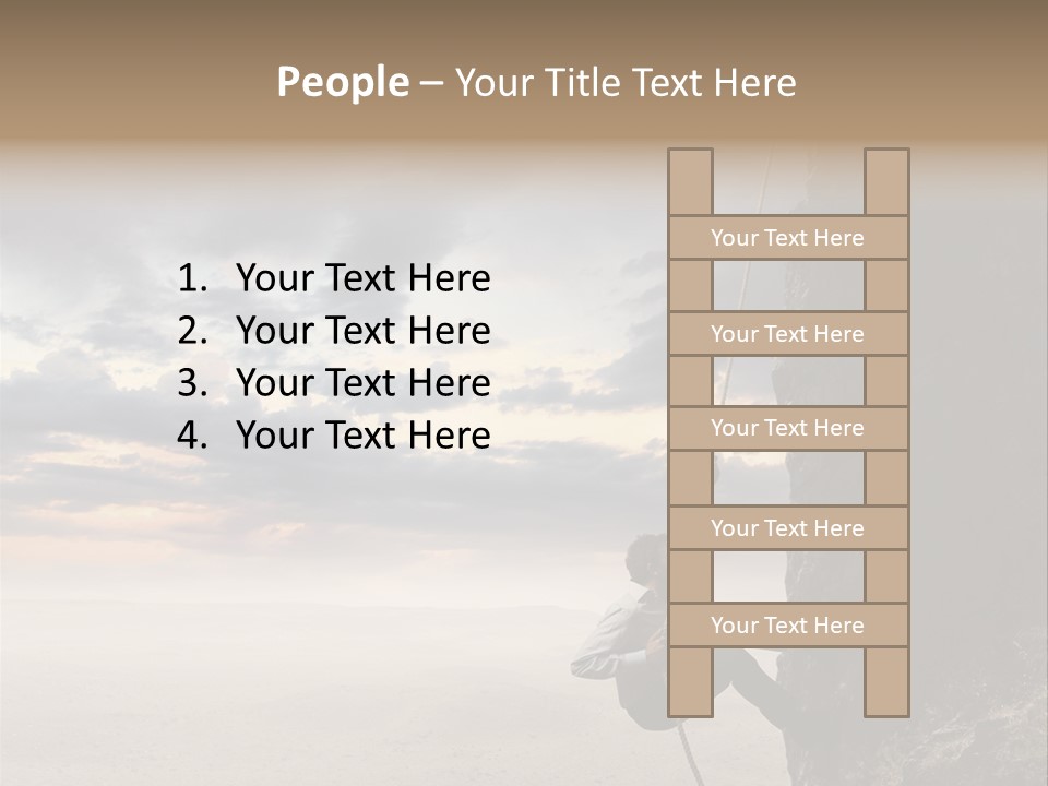 Business Rock Manager PowerPoint Template