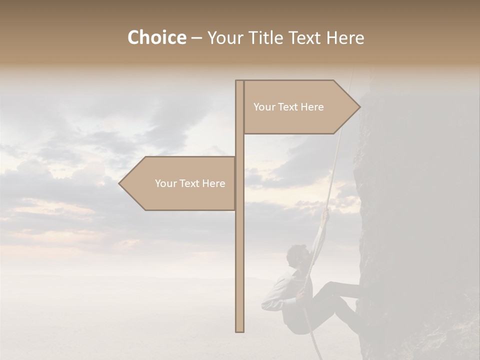 Business Rock Manager PowerPoint Template