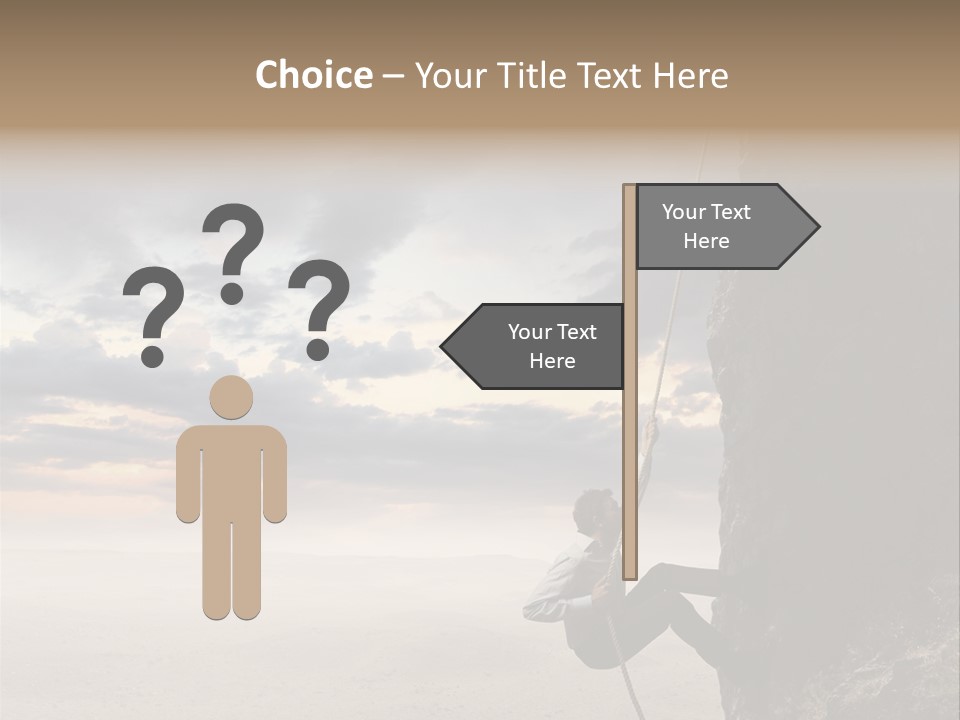 Business Rock Manager PowerPoint Template