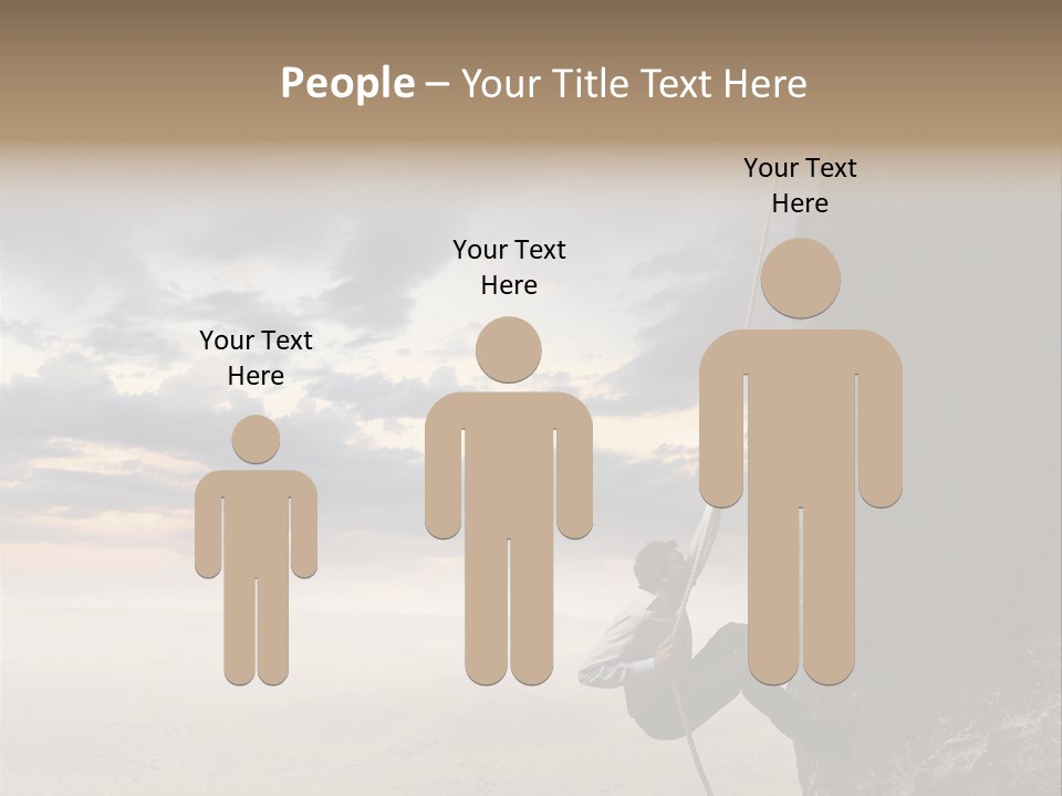 Business Rock Manager PowerPoint Template