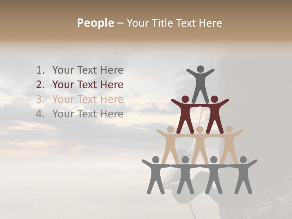 Business Rock Manager PowerPoint Template