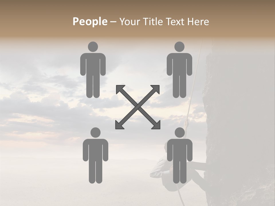 Business Rock Manager PowerPoint Template