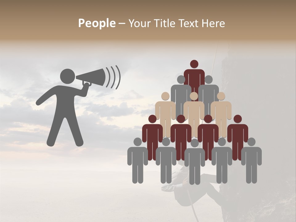 Business Rock Manager PowerPoint Template