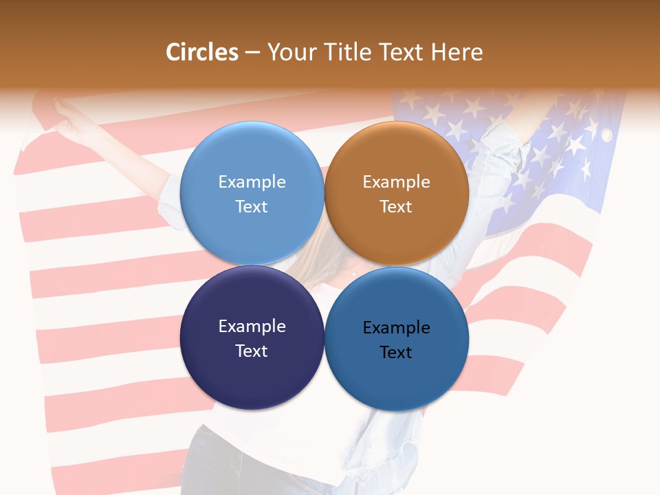 Holding Excited Cheerful PowerPoint Template