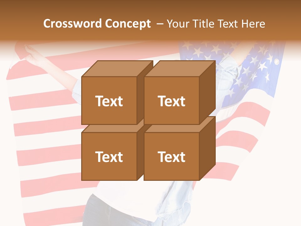 Holding Excited Cheerful PowerPoint Template