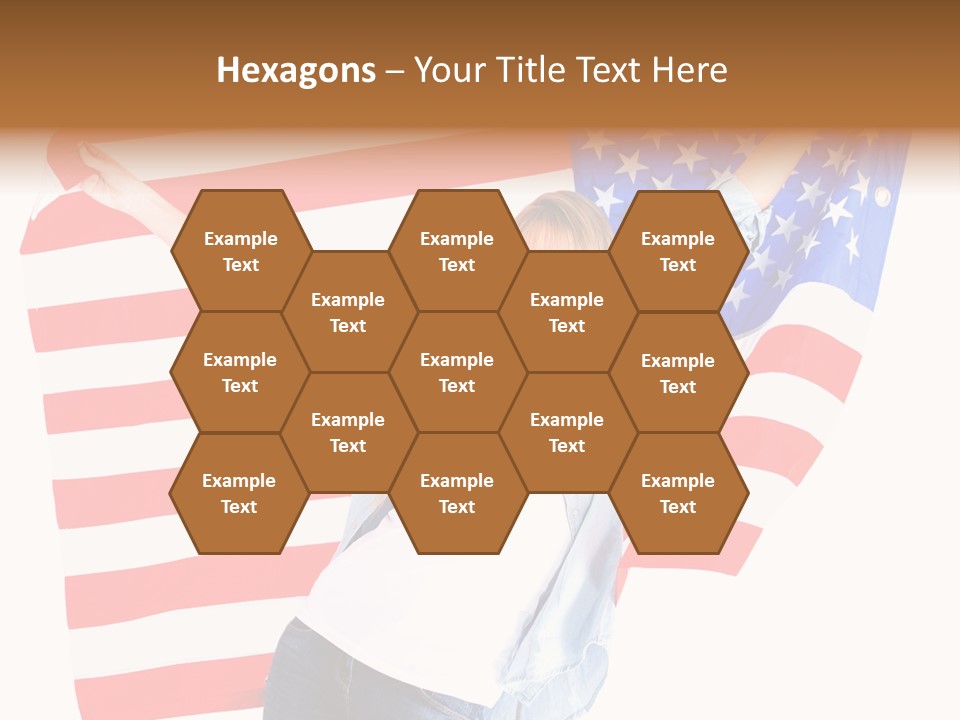 Holding Excited Cheerful PowerPoint Template