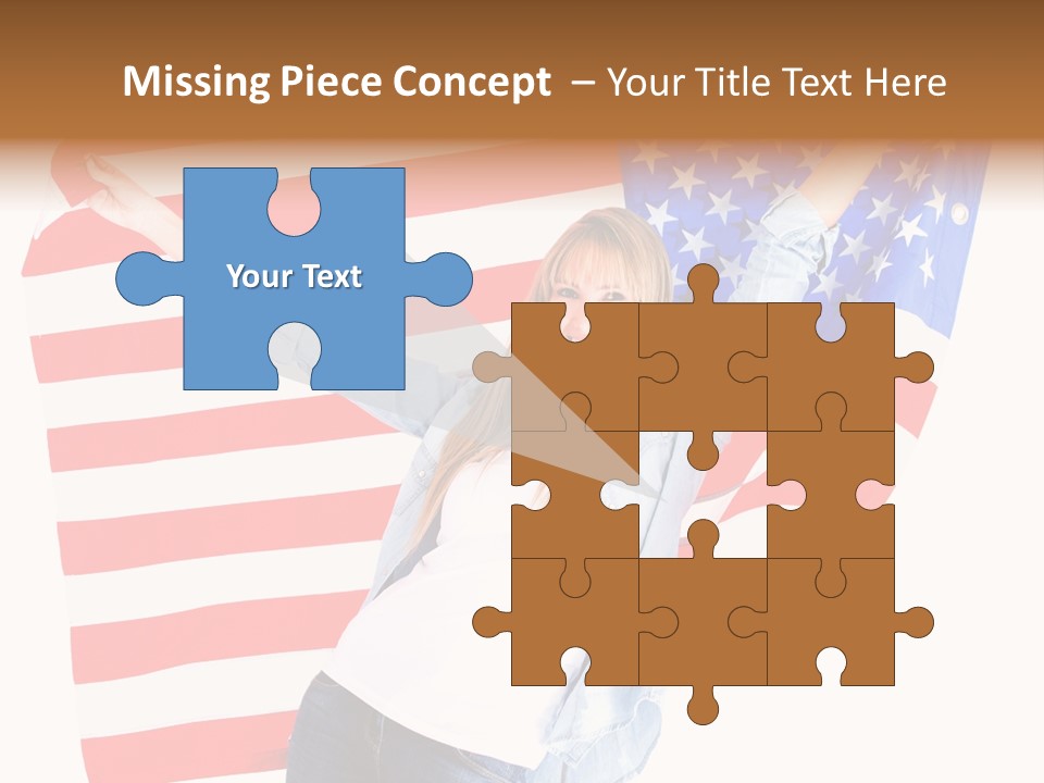 Holding Excited Cheerful PowerPoint Template