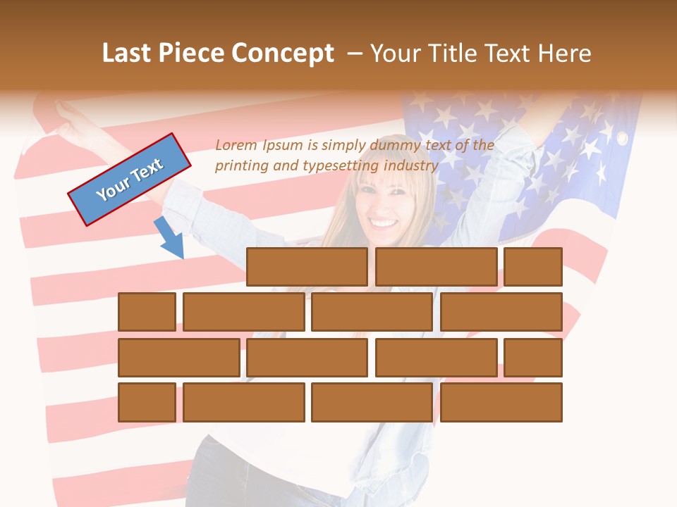 Holding Excited Cheerful PowerPoint Template