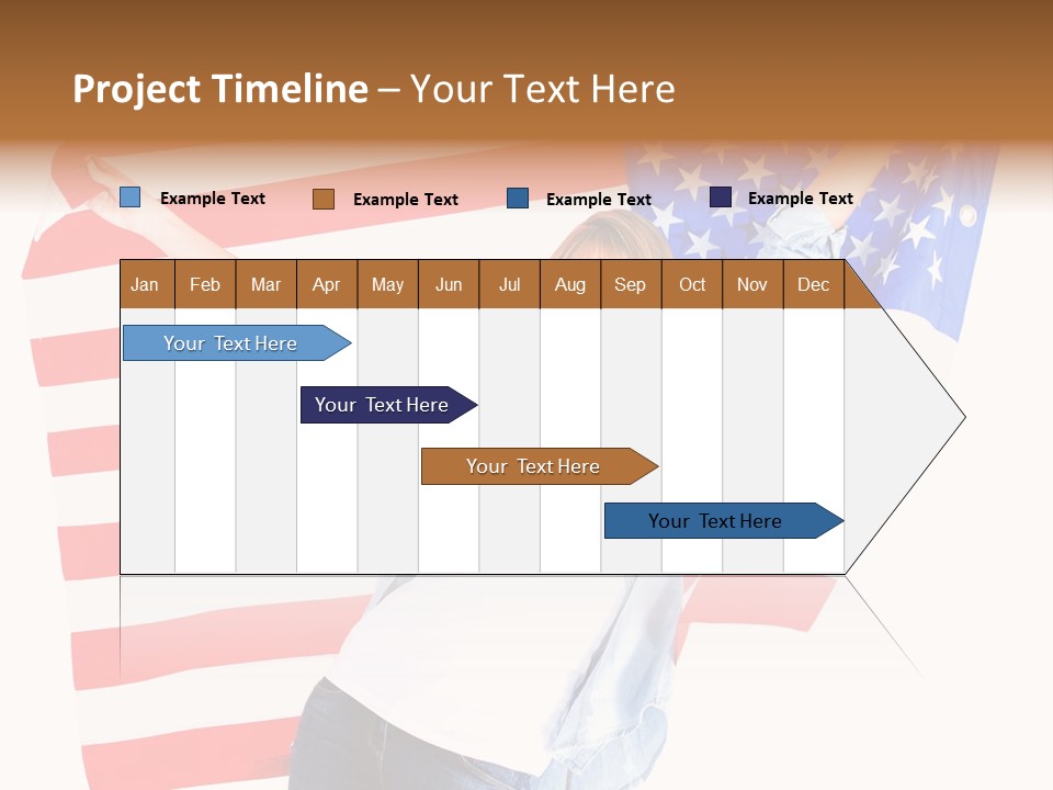 Holding Excited Cheerful PowerPoint Template