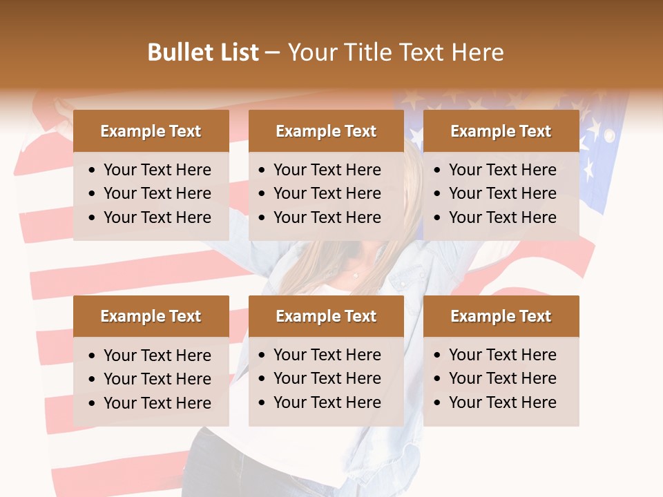 Holding Excited Cheerful PowerPoint Template