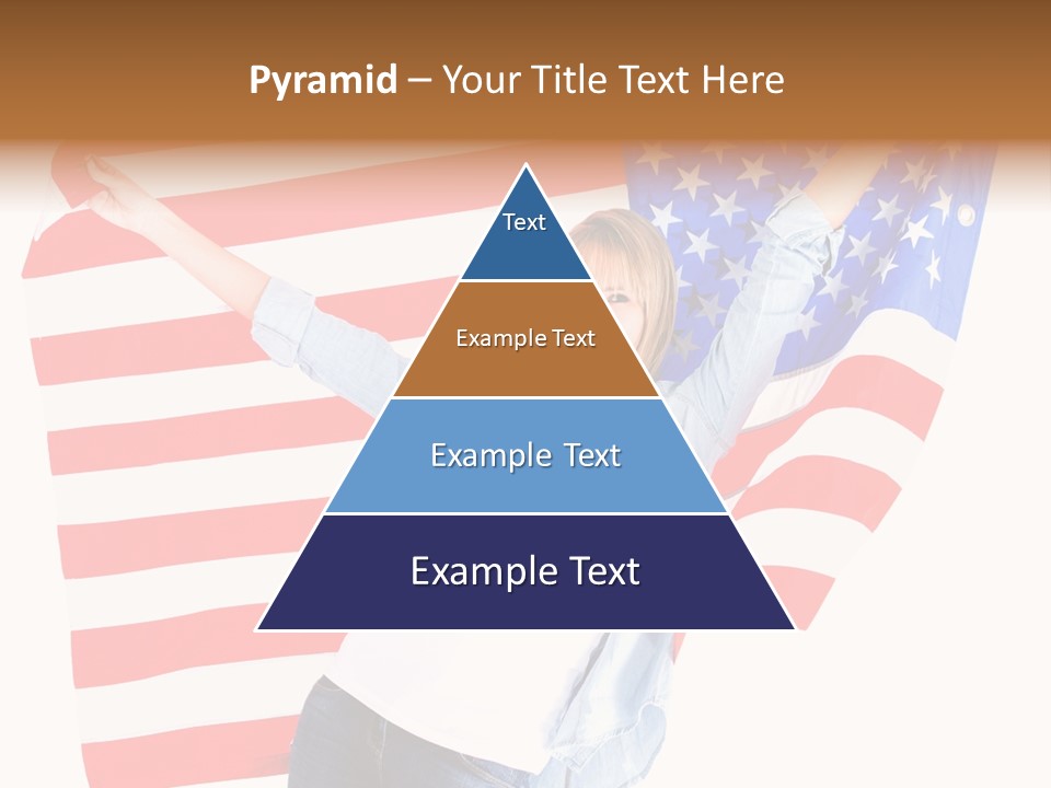 Holding Excited Cheerful PowerPoint Template