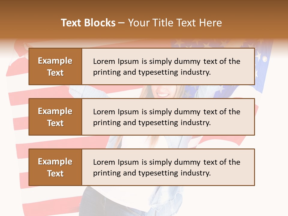 Holding Excited Cheerful PowerPoint Template