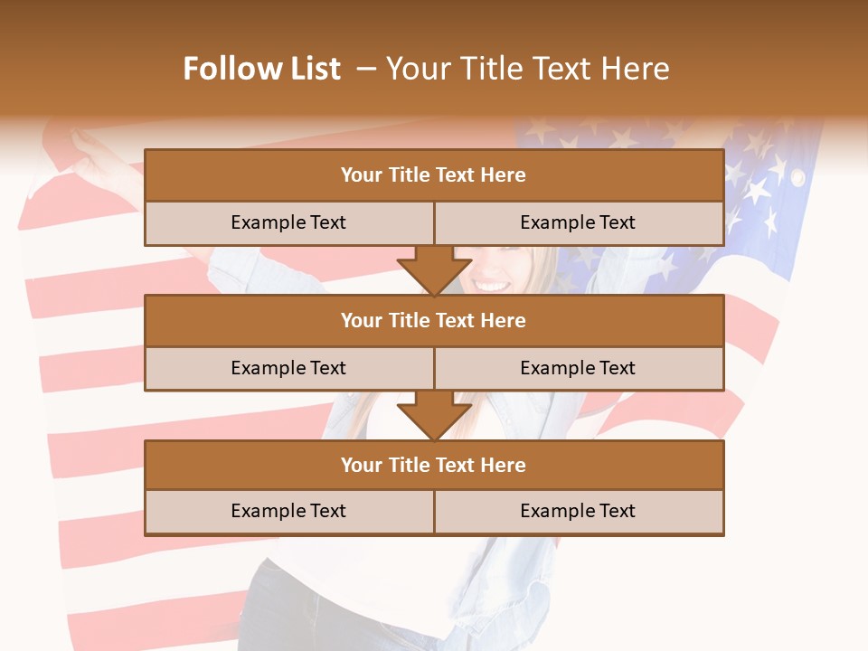 Holding Excited Cheerful PowerPoint Template