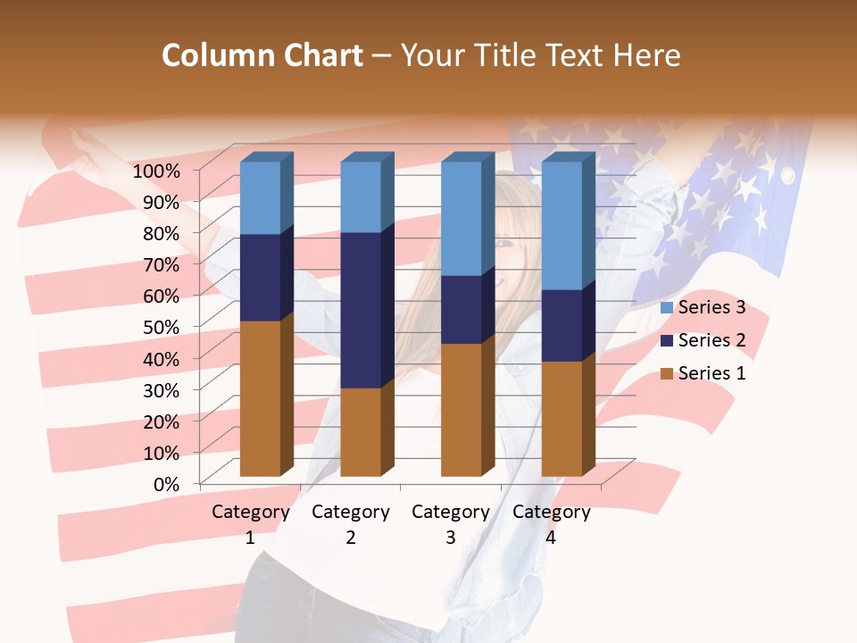 Holding Excited Cheerful PowerPoint Template