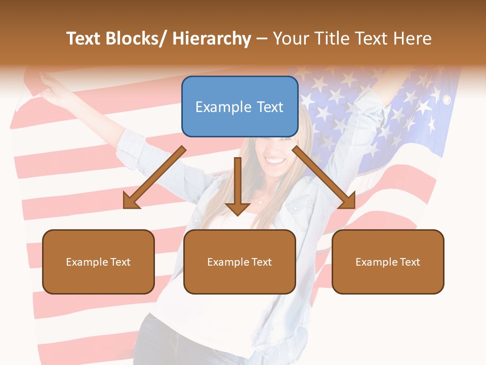 Holding Excited Cheerful PowerPoint Template