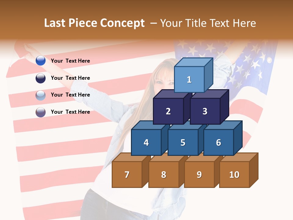 Holding Excited Cheerful PowerPoint Template