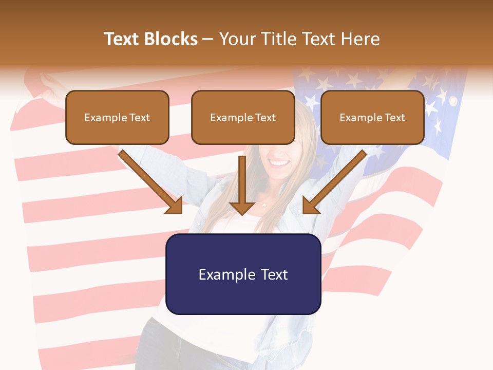 Holding Excited Cheerful PowerPoint Template