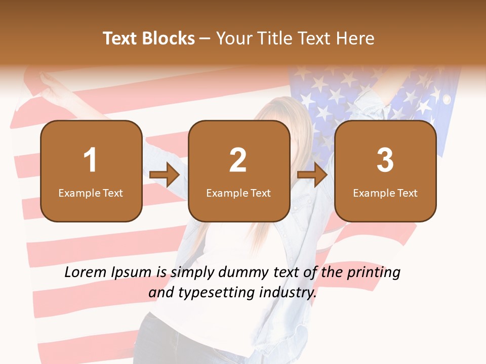 Holding Excited Cheerful PowerPoint Template