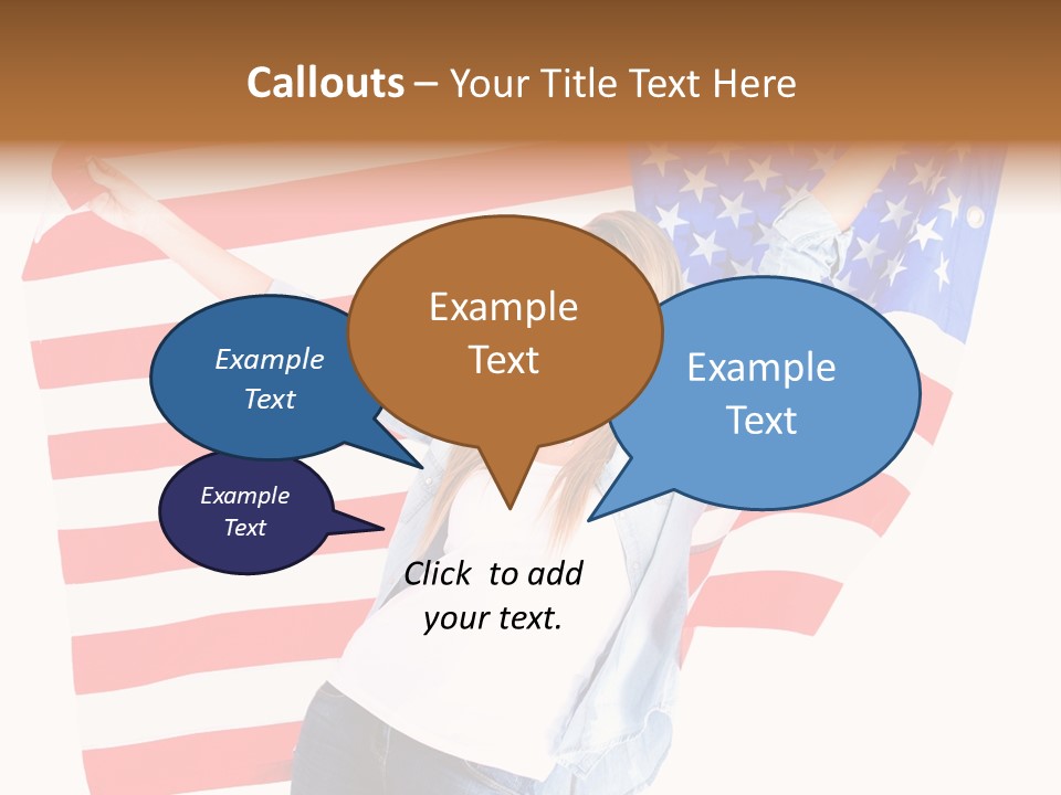 Holding Excited Cheerful PowerPoint Template