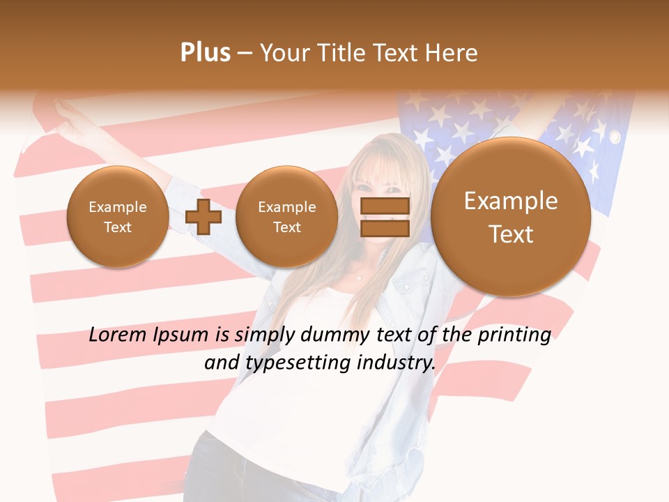 Holding Excited Cheerful PowerPoint Template