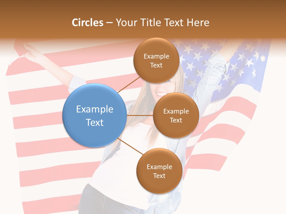 Holding Excited Cheerful PowerPoint Template