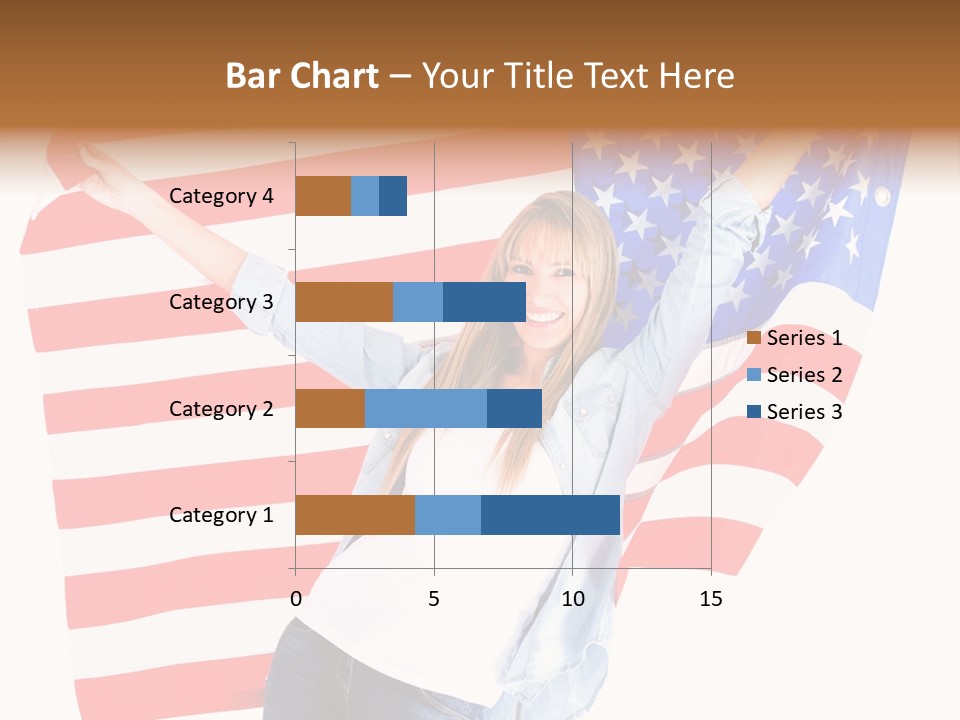 Holding Excited Cheerful PowerPoint Template