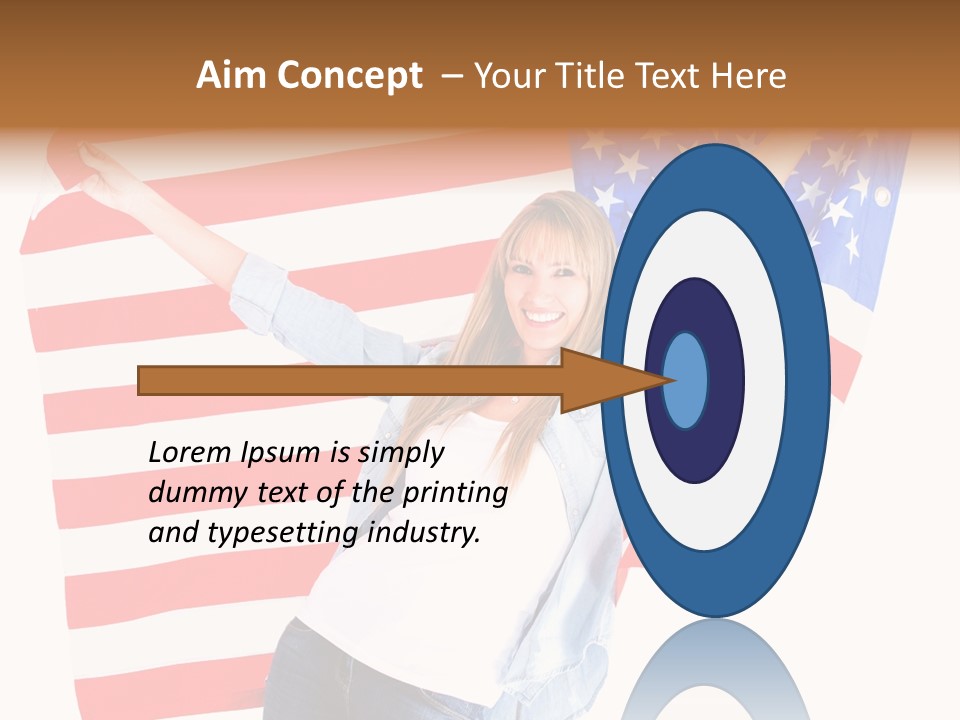 Holding Excited Cheerful PowerPoint Template