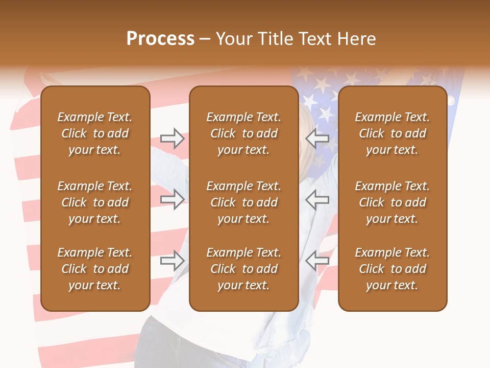 Holding Excited Cheerful PowerPoint Template