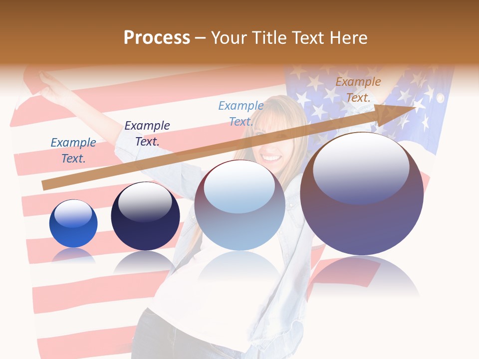 Holding Excited Cheerful PowerPoint Template