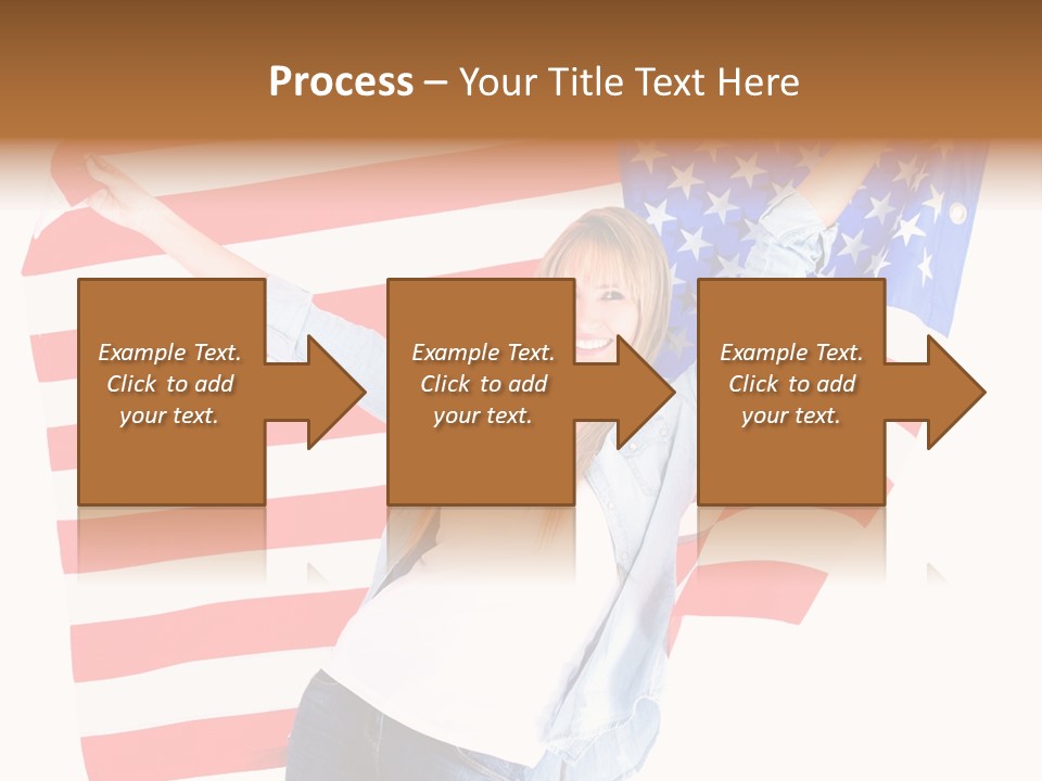 Holding Excited Cheerful PowerPoint Template