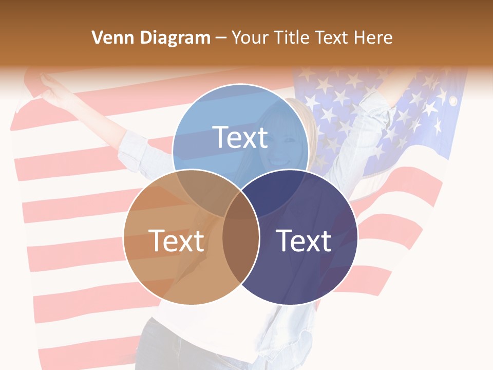 Holding Excited Cheerful PowerPoint Template