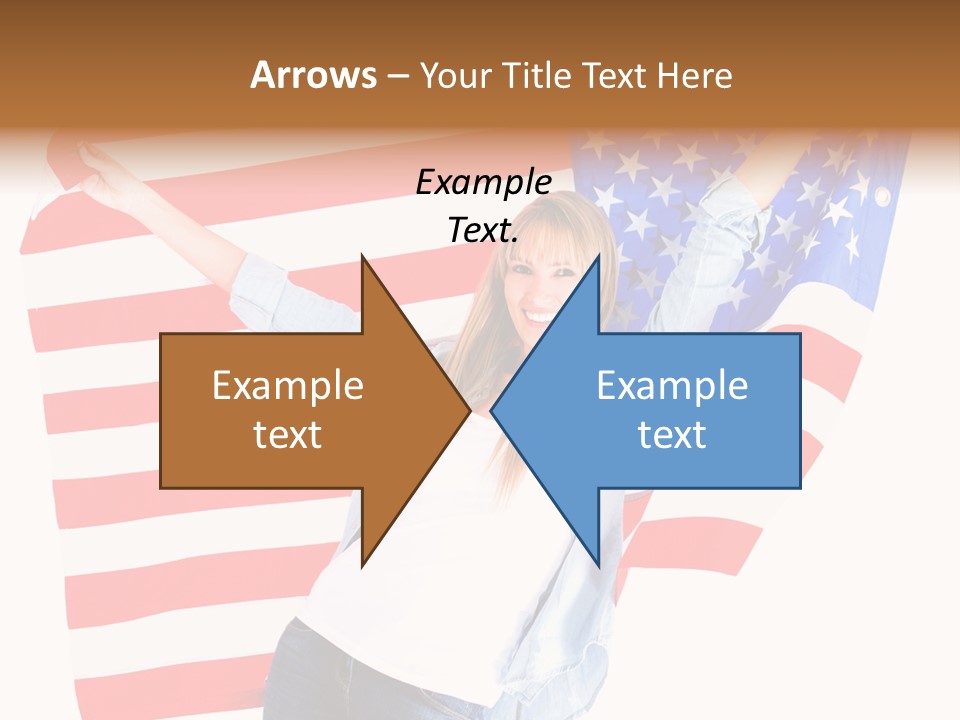 Holding Excited Cheerful PowerPoint Template