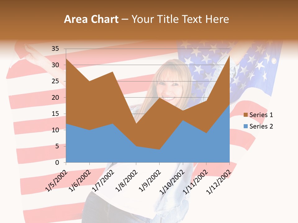 Holding Excited Cheerful PowerPoint Template