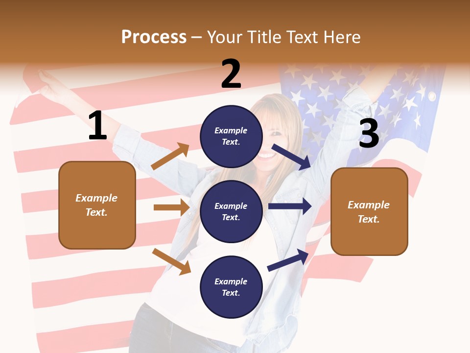 Holding Excited Cheerful PowerPoint Template