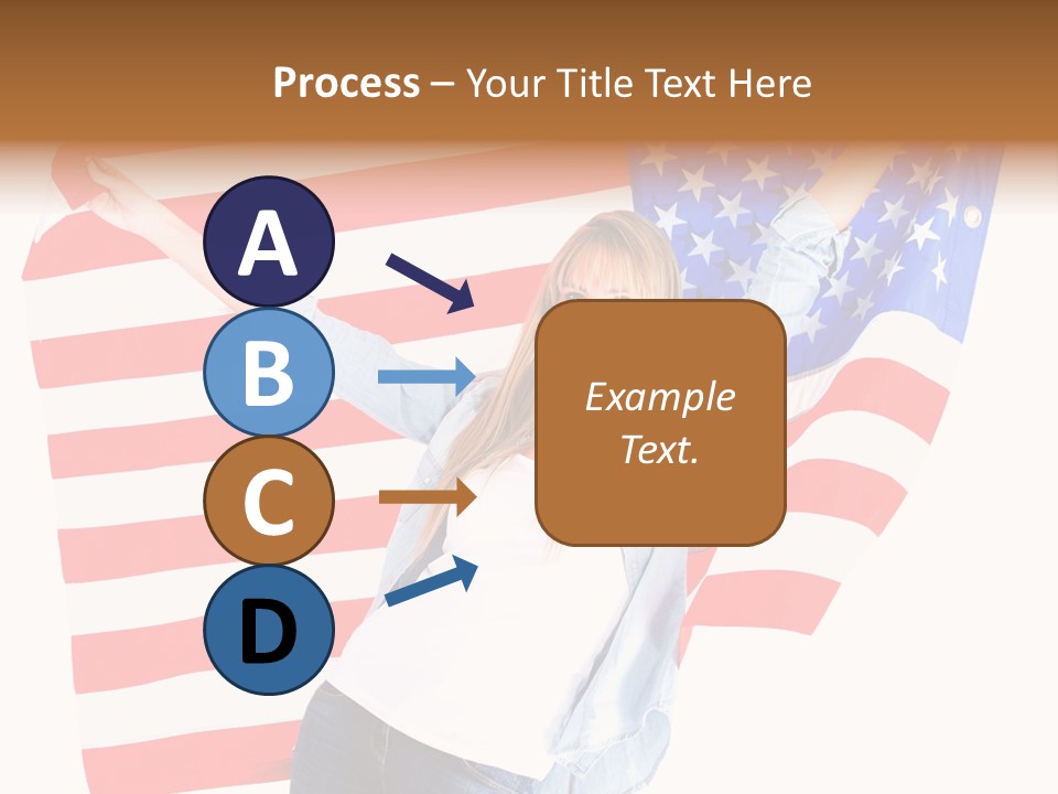 Holding Excited Cheerful PowerPoint Template