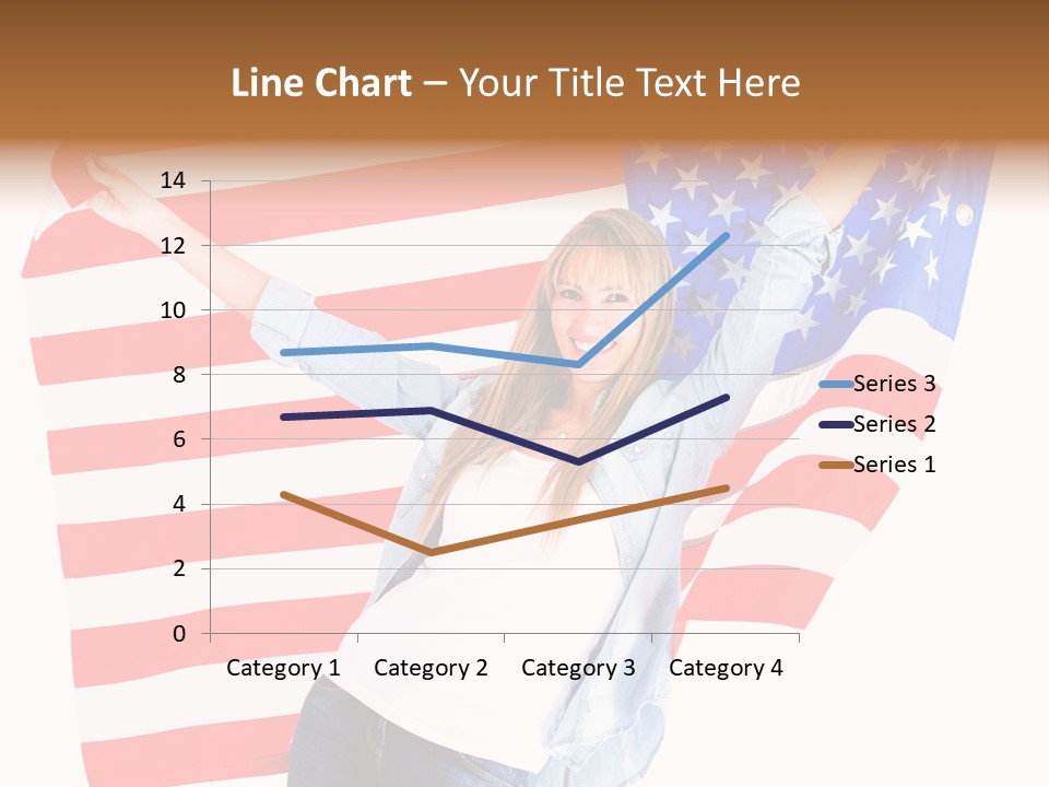 Holding Excited Cheerful PowerPoint Template