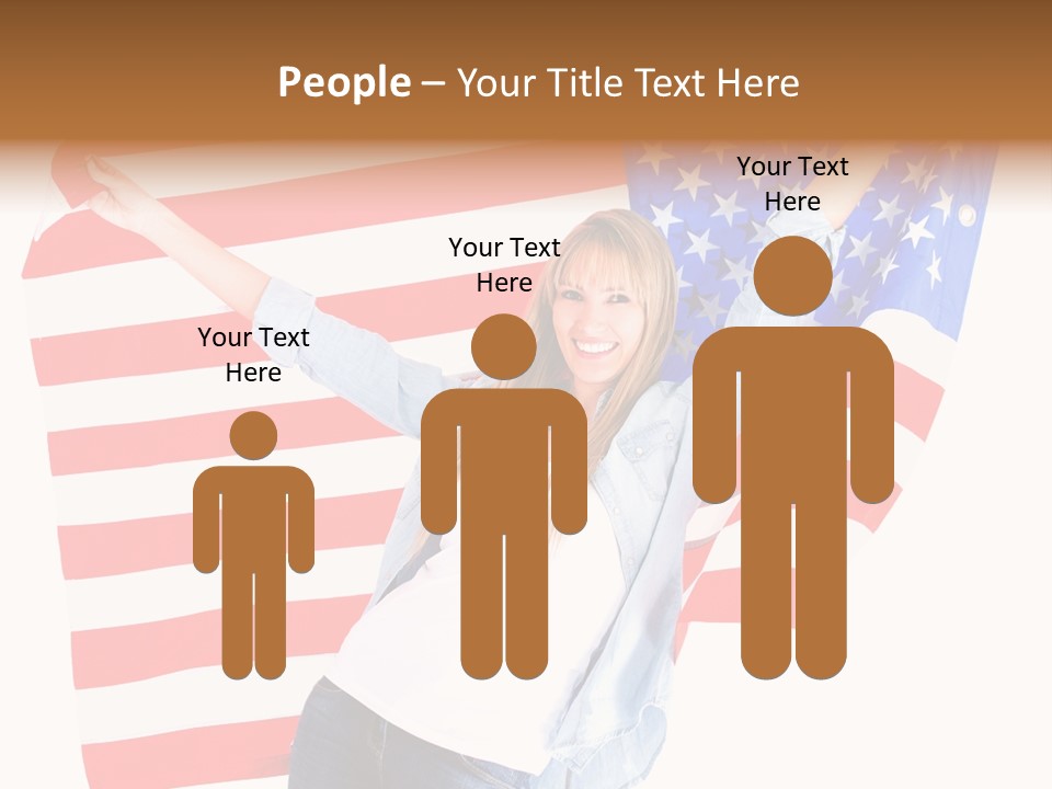 Holding Excited Cheerful PowerPoint Template