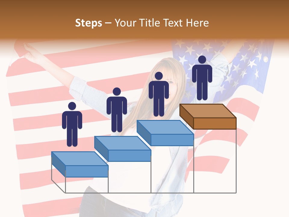 Holding Excited Cheerful PowerPoint Template