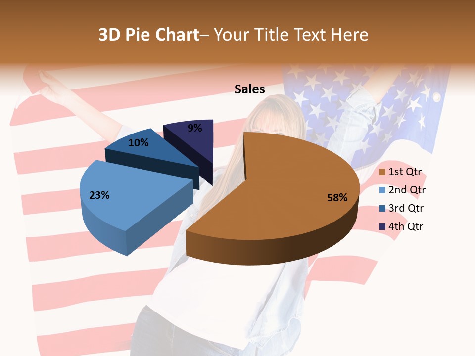 Holding Excited Cheerful PowerPoint Template