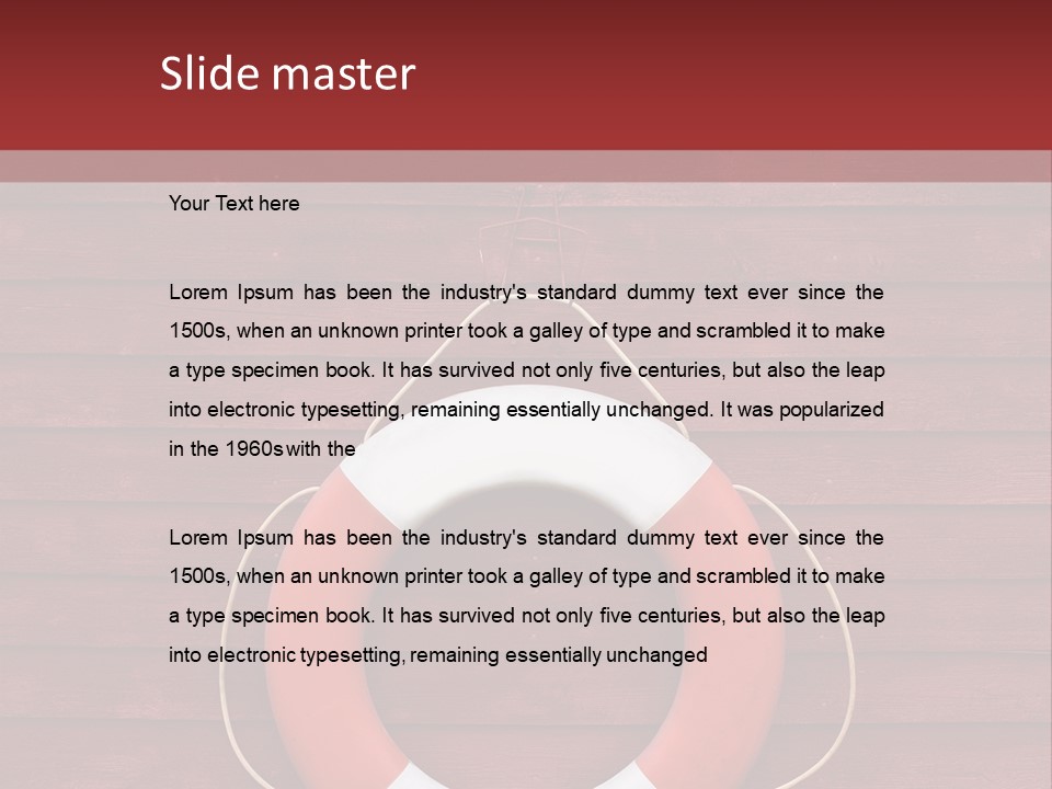 Emergency Object Ship PowerPoint Template