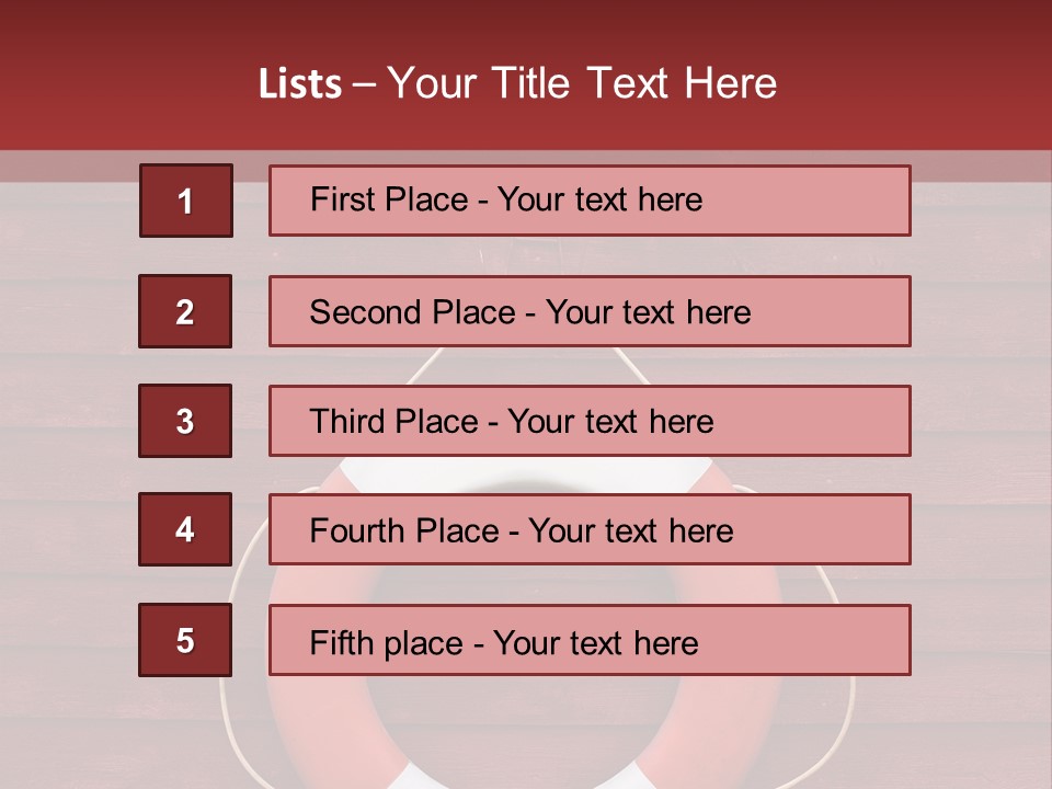 Emergency Object Ship PowerPoint Template