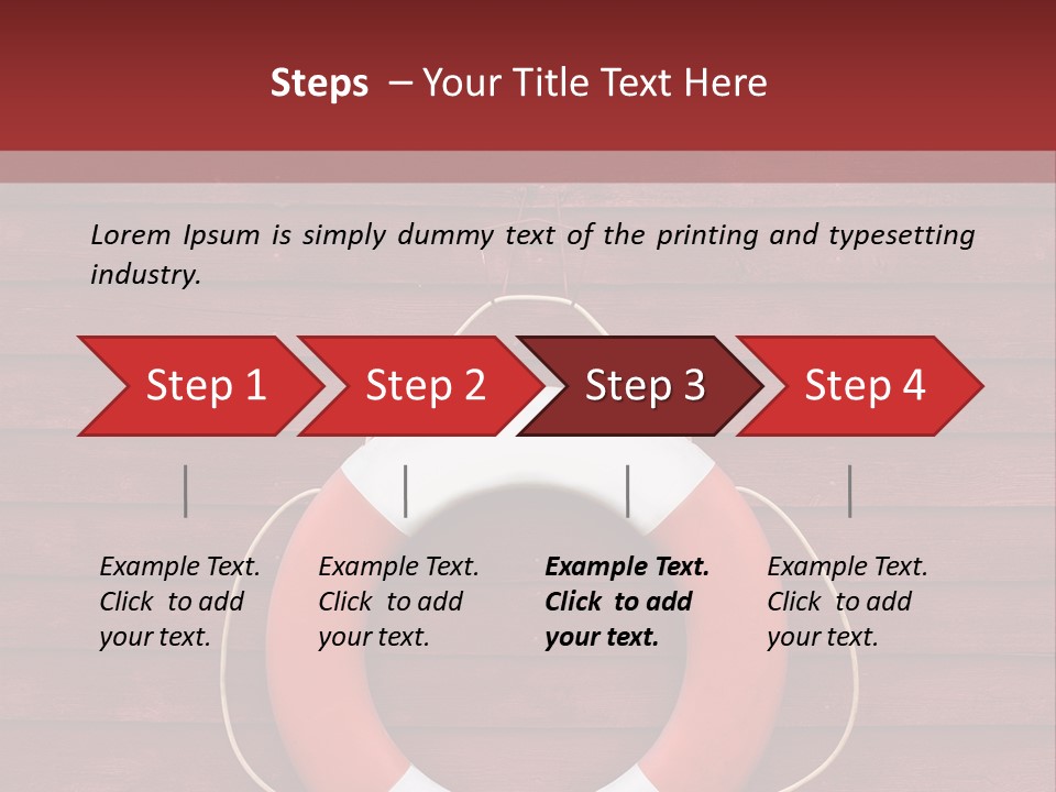 Emergency Object Ship PowerPoint Template